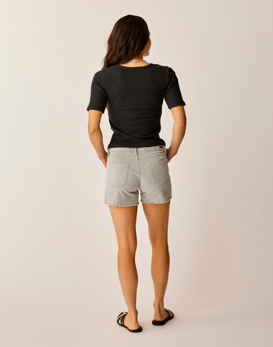 Carve Designs Oahu 4" Butter Short: Cinder