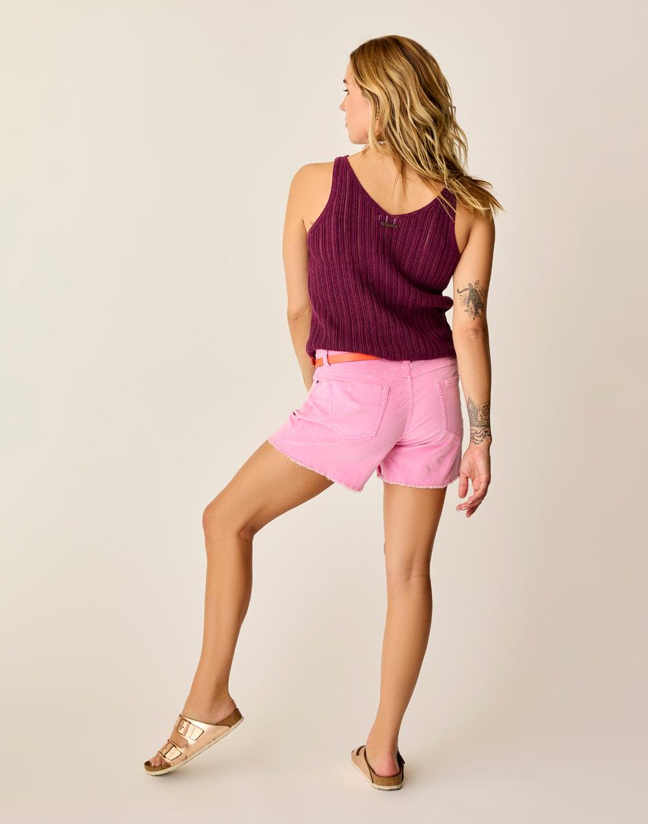 Carve Designs Oahu 4" Butter Short: Rose Pink