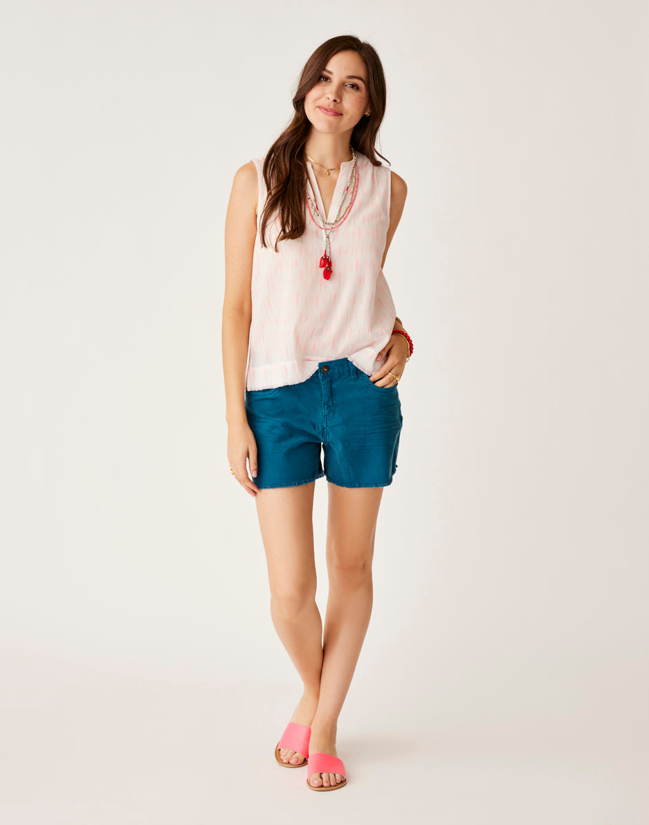 carve designs Oahu 4" Twill Short: Azul