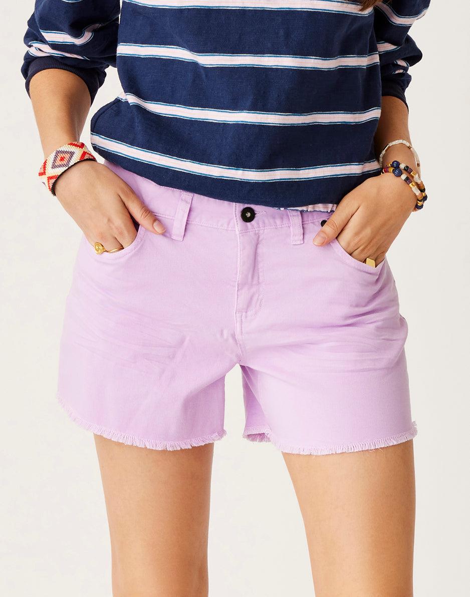 Carve Designs Oahu 4" Twill Short: Lilac