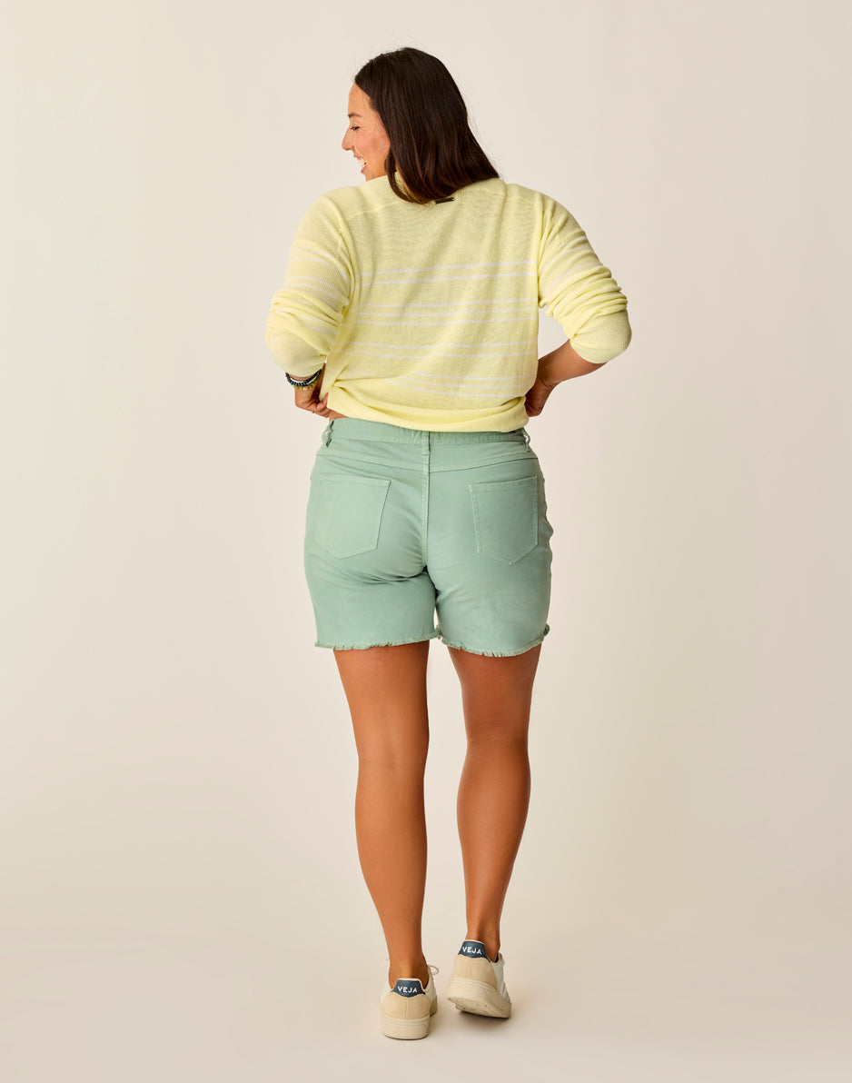 Carve Designs Oahu 6" Twill Short: Haze