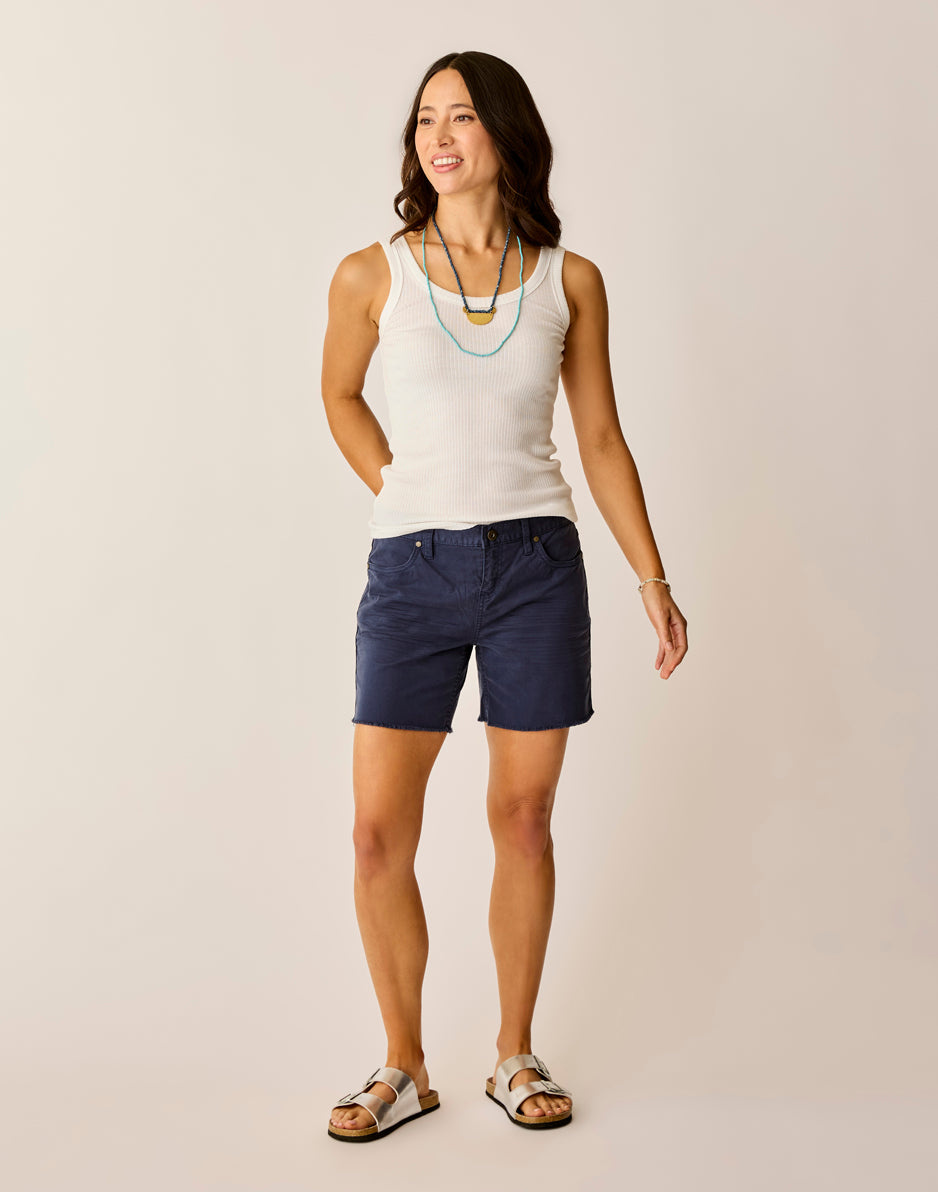 Carve Designs Oahu 6" Twill Short: Navy