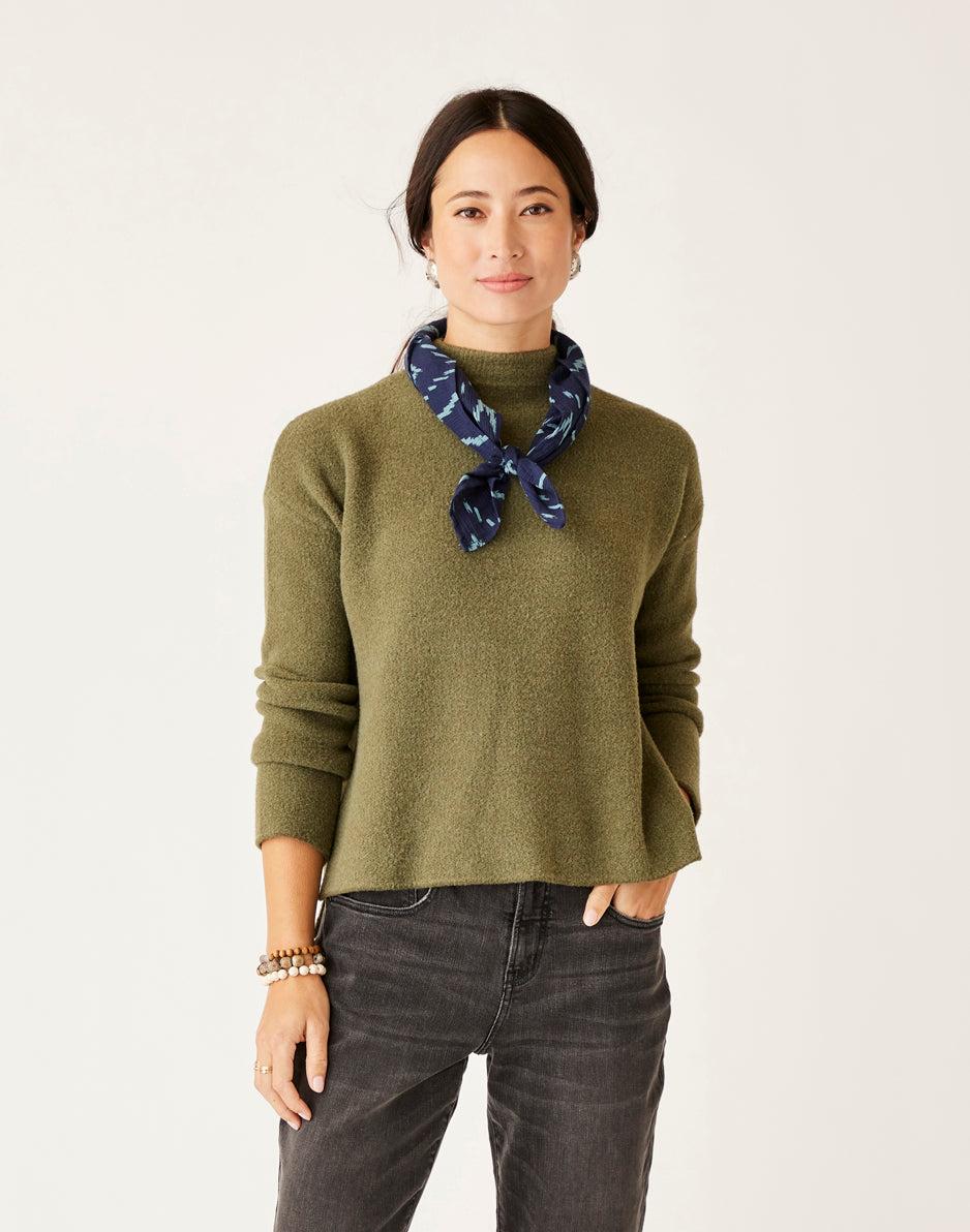 Carve Designs Olivia Plush Sweater: Fir Heather