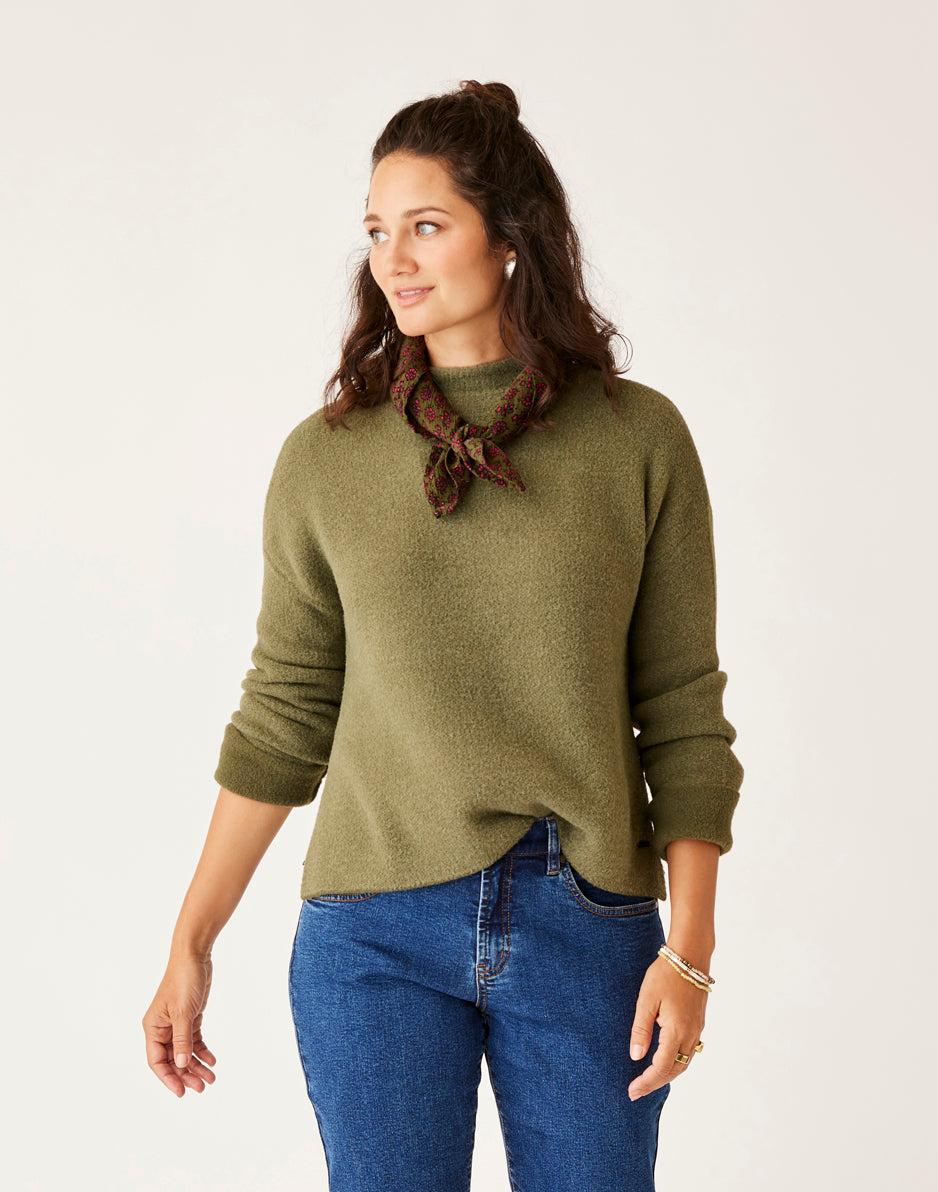 carve designs Olivia Plush Sweater: Fir Heather