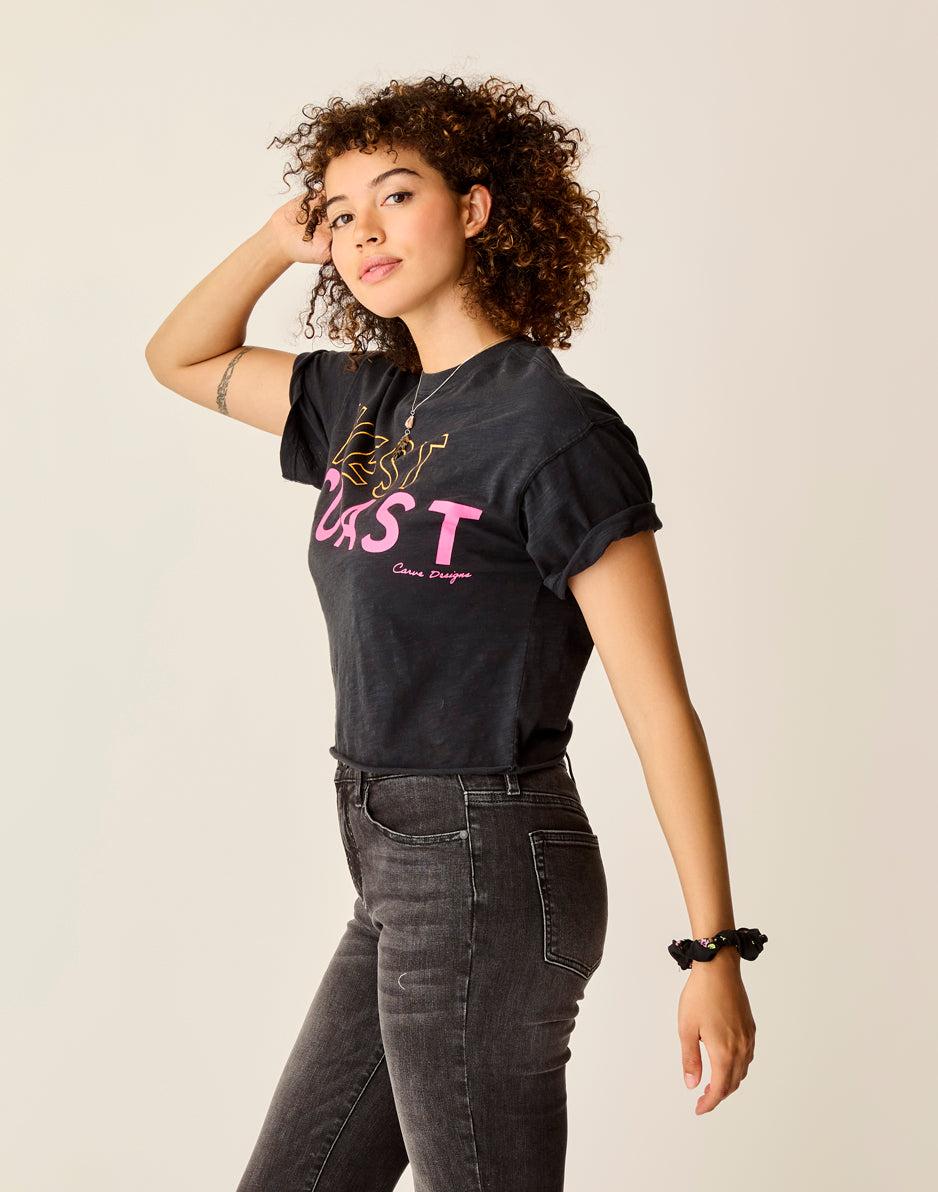 carve designs Parker Graphic Tee: Black West