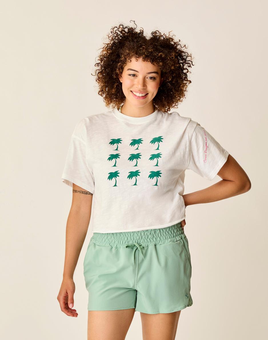 Carve Designs Parker Graphic Tee: Cloud Grid