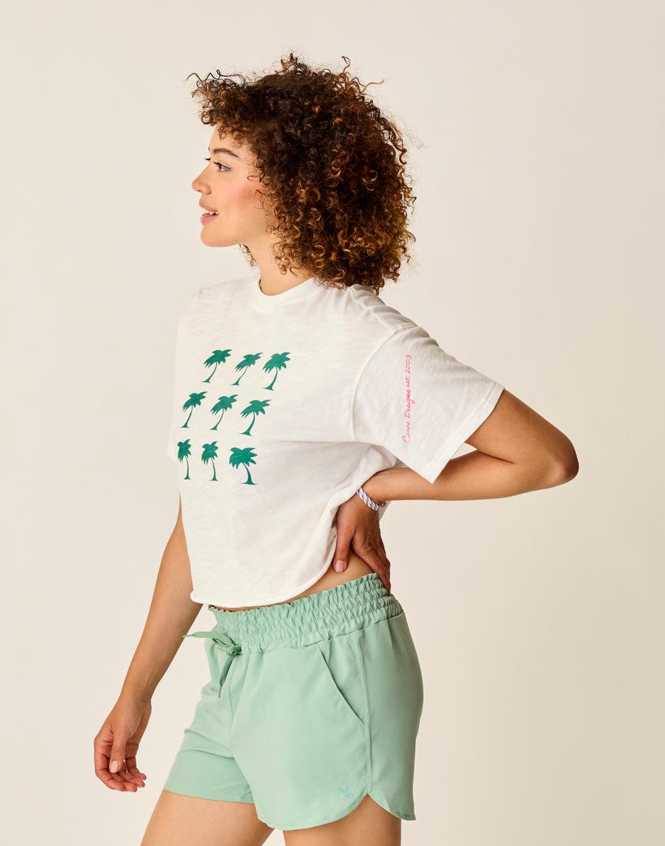 Carve Designs Parker Graphic Tee: Cloud Grid