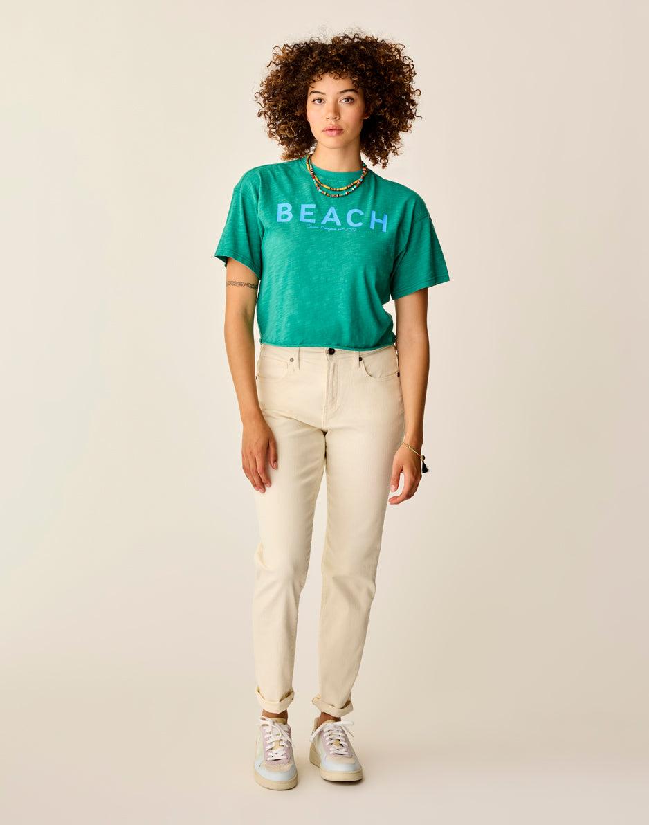 carve designs Parker Graphic Tee: Jade Beach