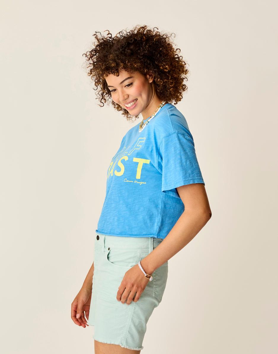 Carve Designs Parker Graphic Tee: Lagoon Gulf