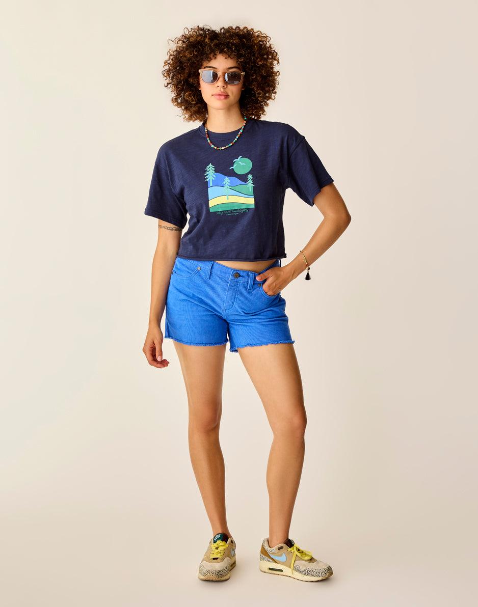 carve designs Parker Graphic Tee: Navy Scenic