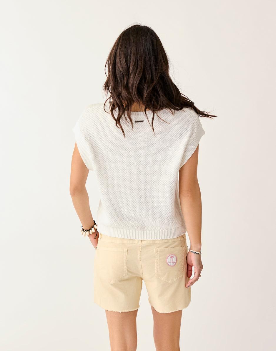 Carve Designs Phoebe Sweater Top: Cloud Texture