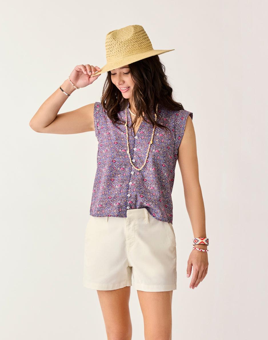 carve designs Reagan Top: Pink Garden