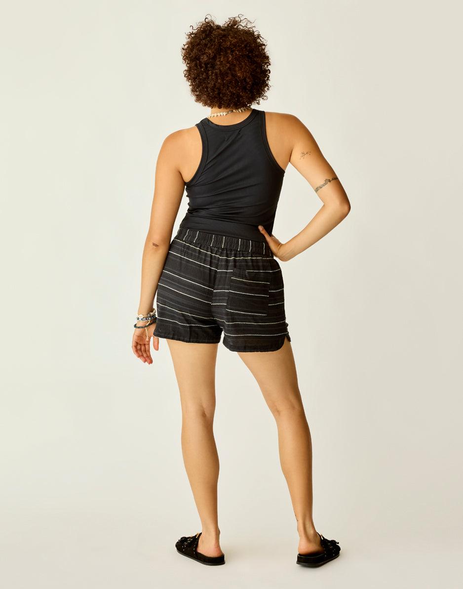 Carve Designs Rhett Stitched Short: Black Texture