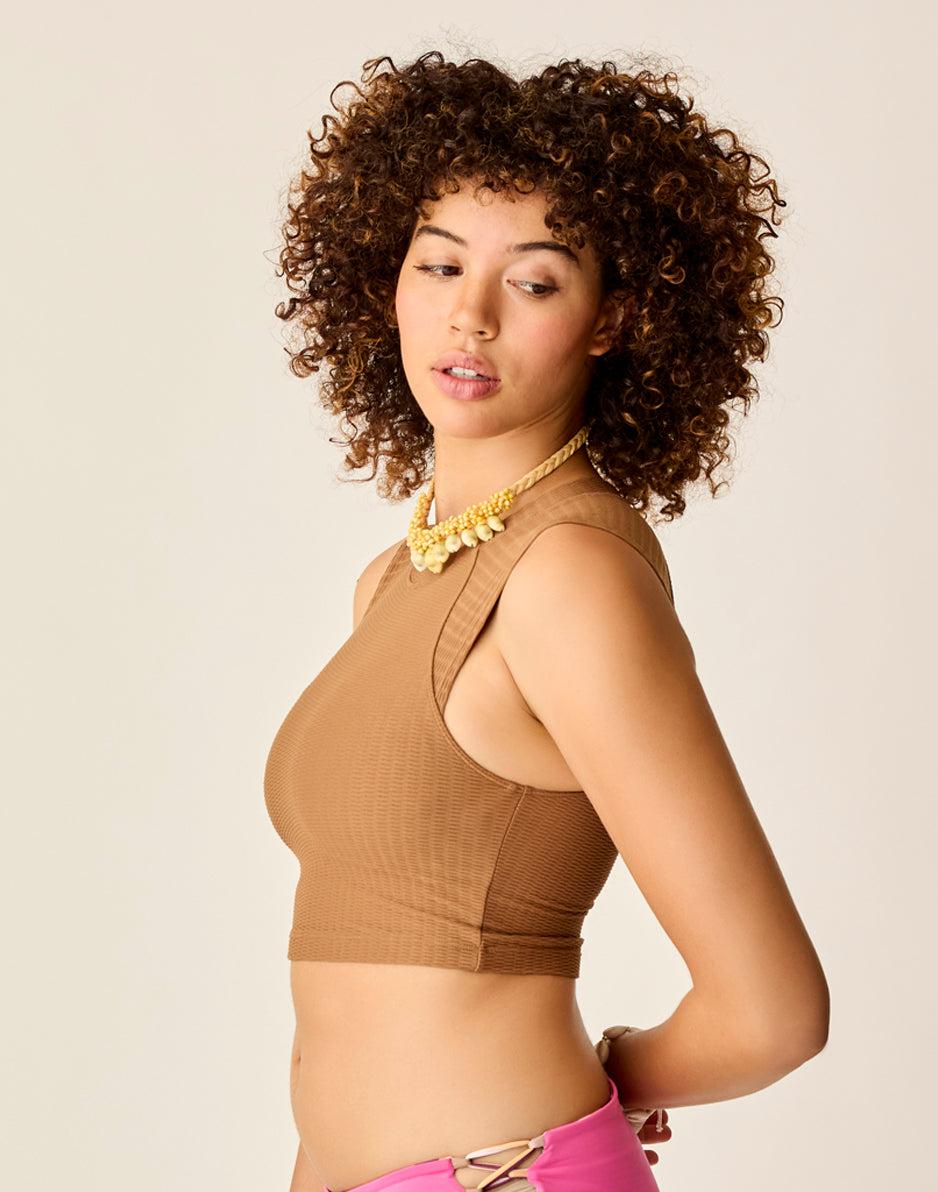 Carve Designs Shoreline Top: Rum Texture