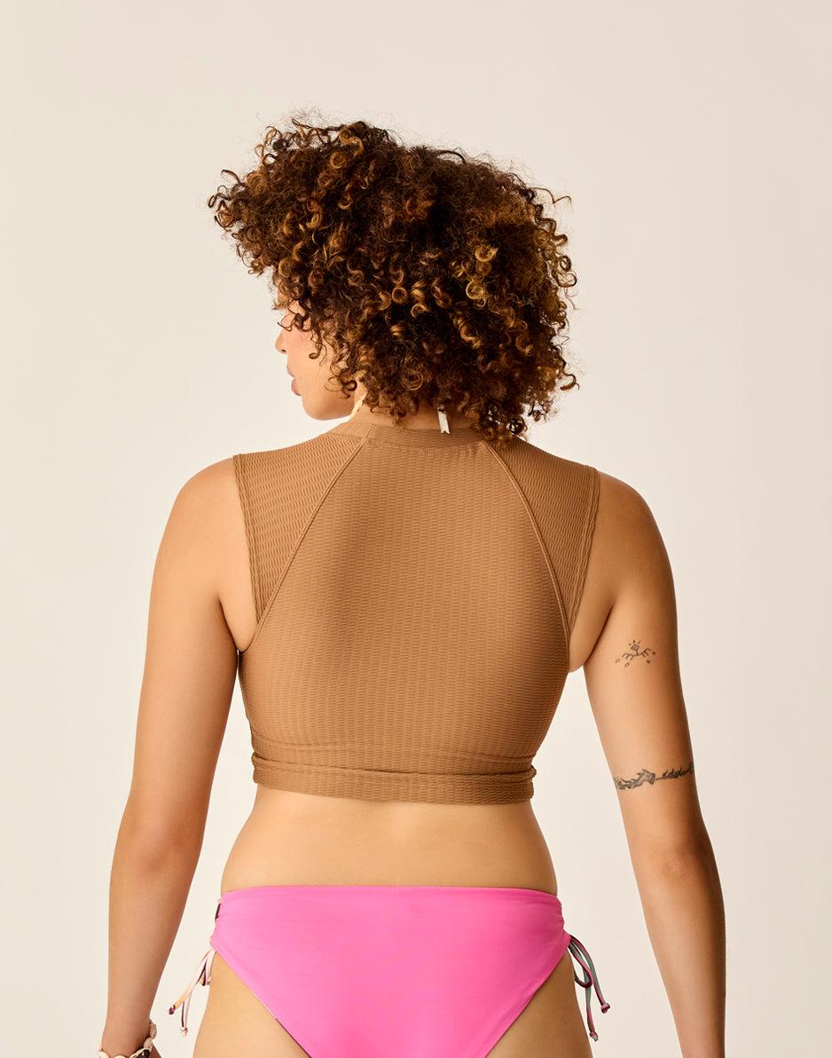 Carve Designs Shoreline Top: Rum Texture