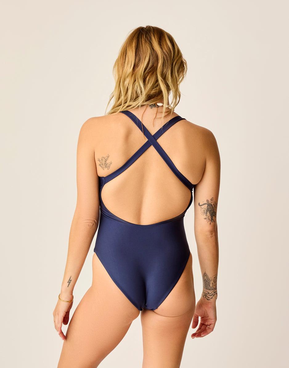 Carve Designs Sonny Compression One Piece: Navy