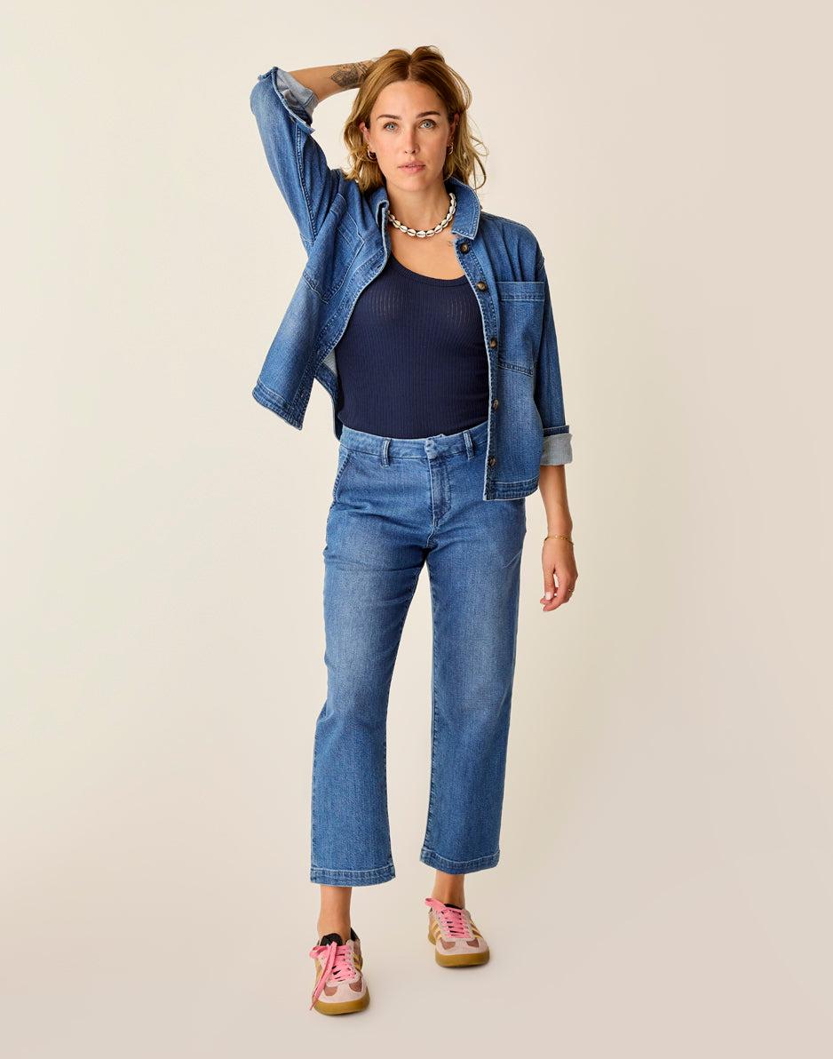 carve designs Spencer Straight Leg: Magnolia