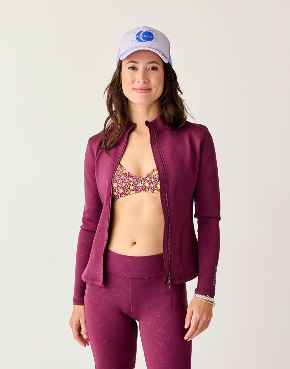 Carve Designs Stella Zip-Up Jacket: Disco Embossed