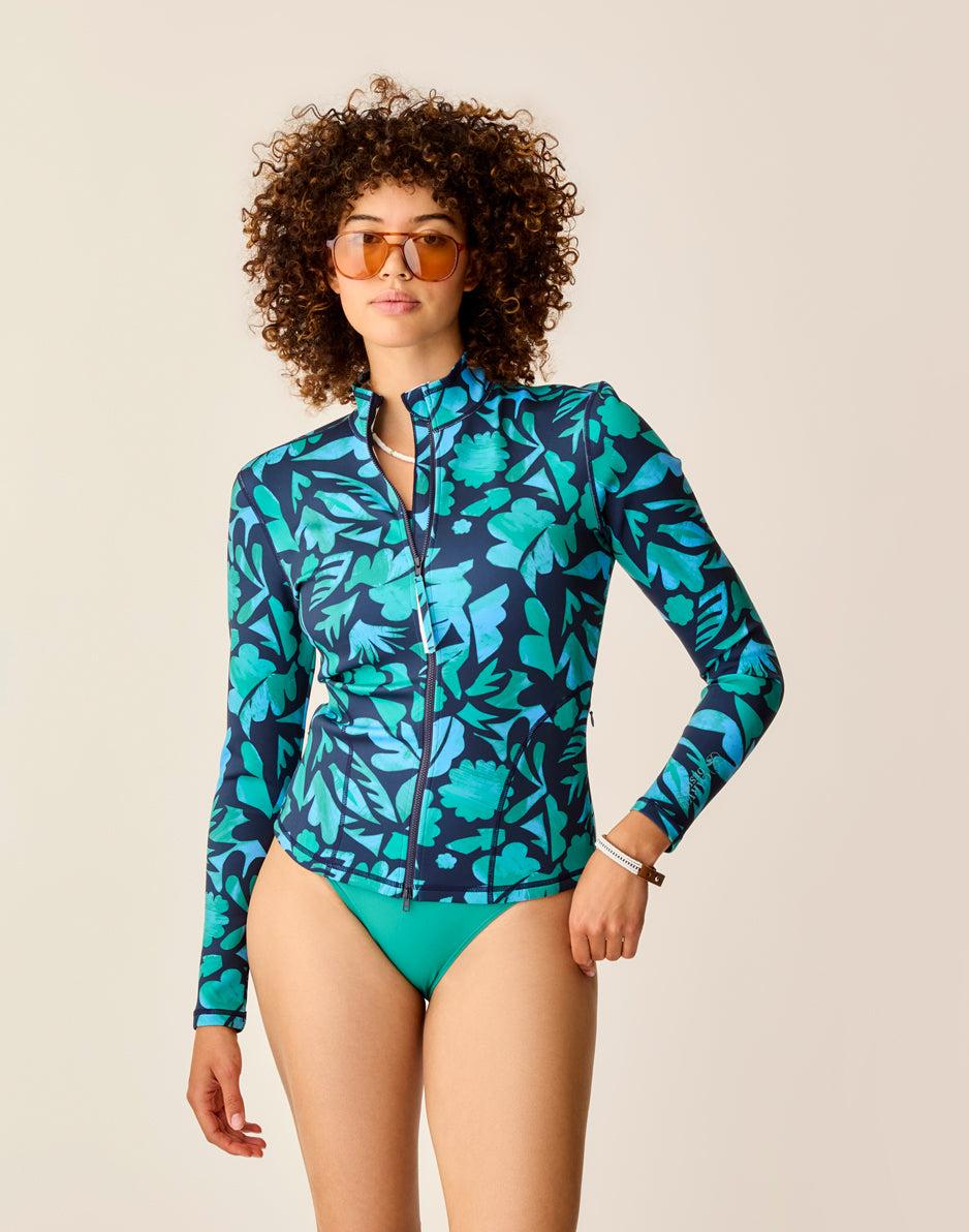 carve designs Stella Zip-Up Jacket: Navy Mezcal