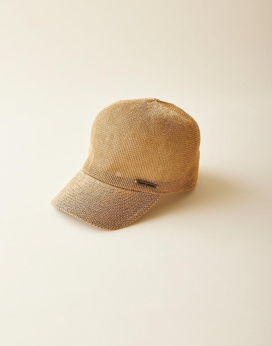Carve Designs Straw Baseball Cap: Natural