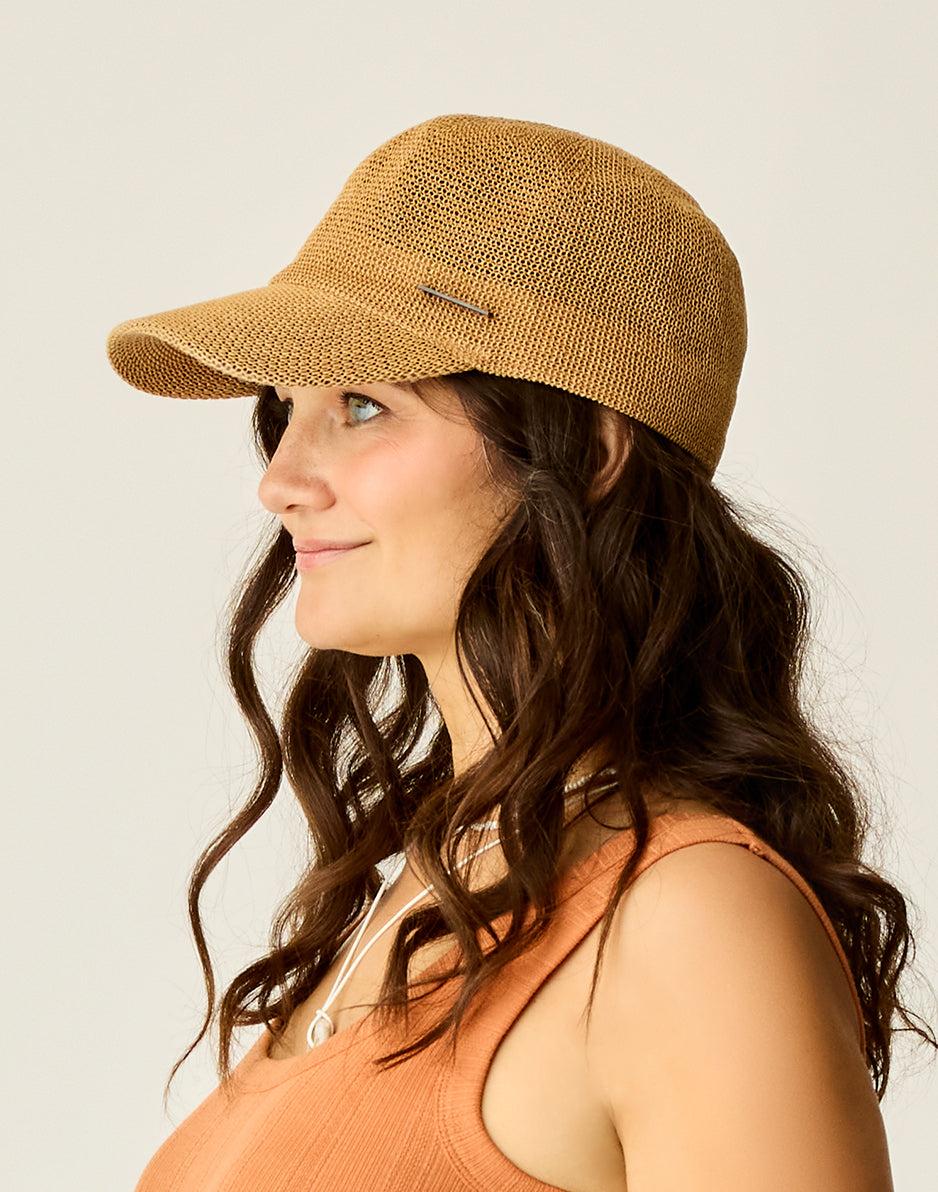 Carve Designs Straw Baseball Cap: Natural
