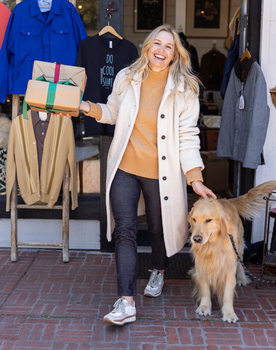 carve designs Sutton Boucle Jacket: Birch