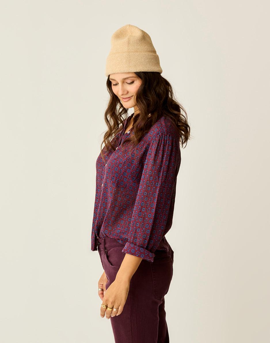 Carve Designs Tatum Gauze Top: Nirvana Batik