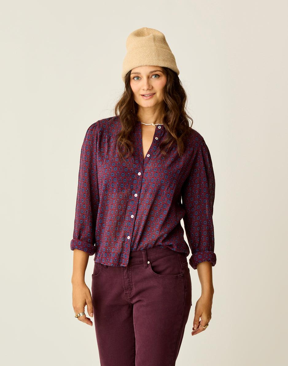 carve designs Tatum Gauze Top: Nirvana Batik