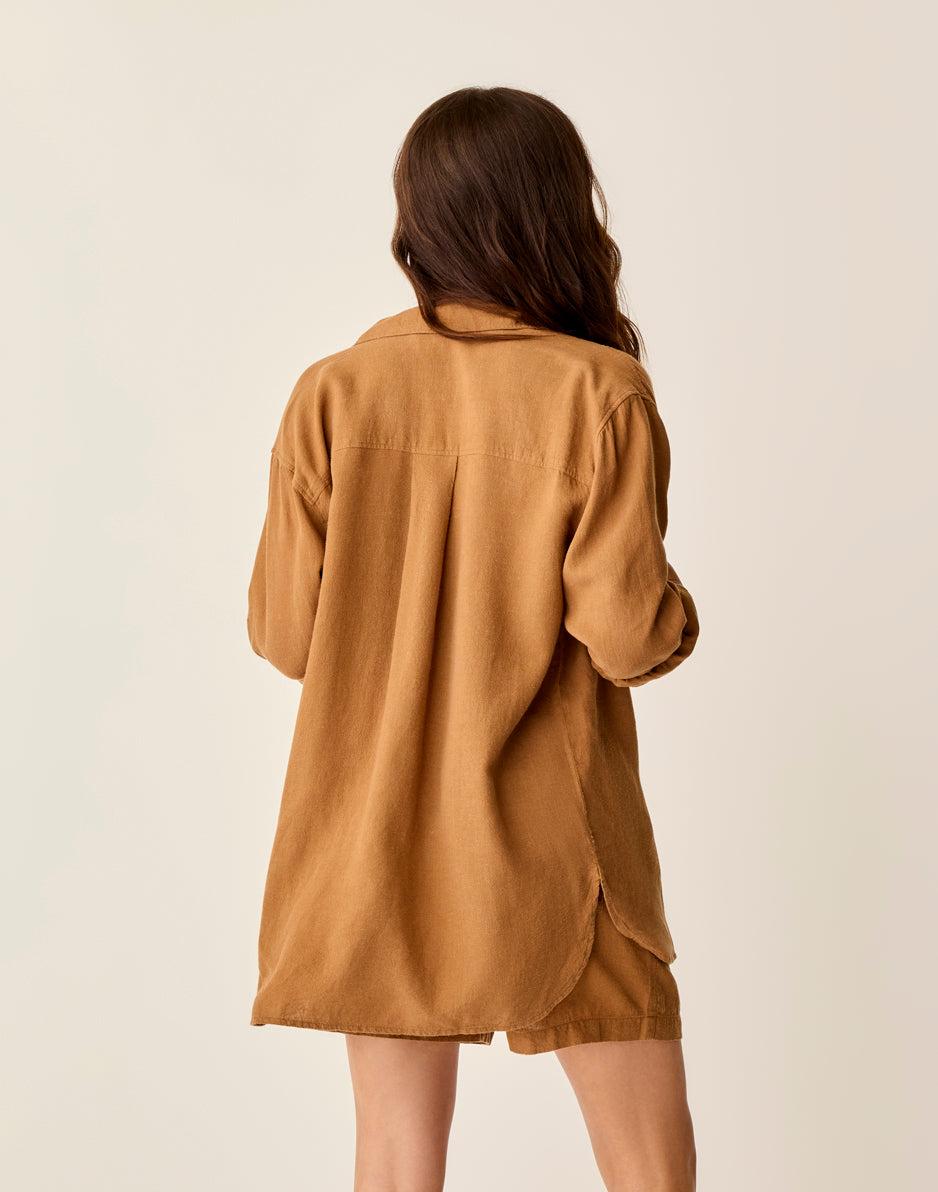 Carve Designs Taylor Linen Tunic: Rum Chambray