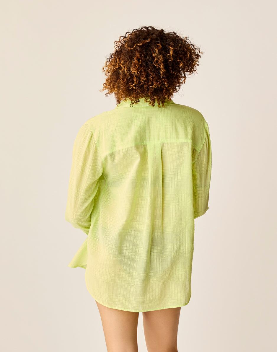 Carve Designs Taylor Textured Tunic: Limeade