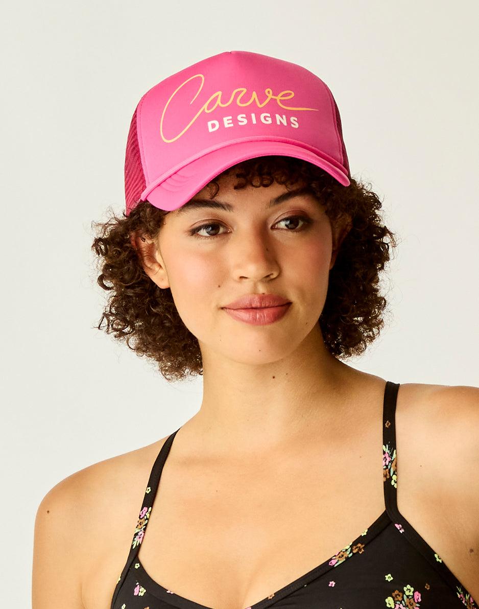 Carve Designs Trucker Hat: Hot Pink