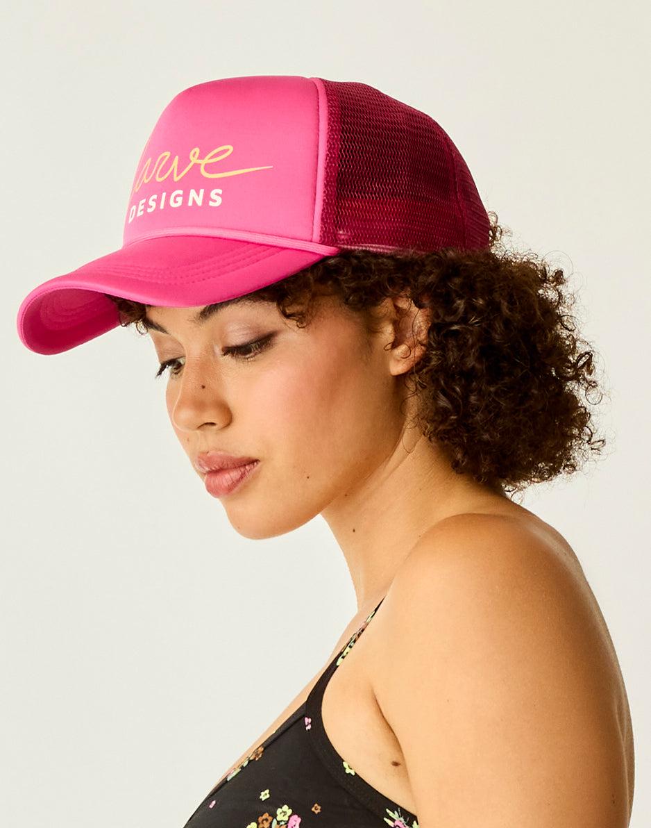 Carve Designs Trucker Hat: Hot Pink