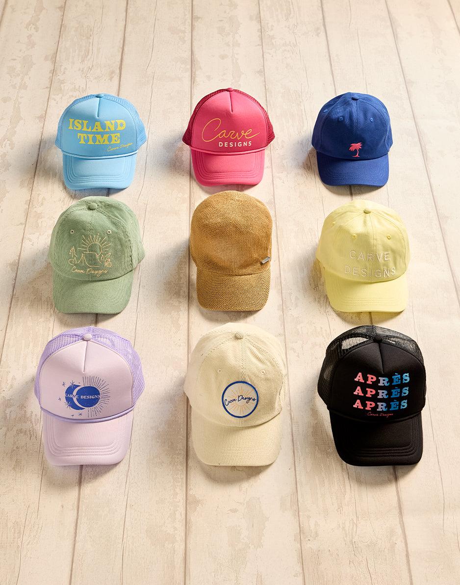 Carve Designs Trucker Hat: Lagoon Blue