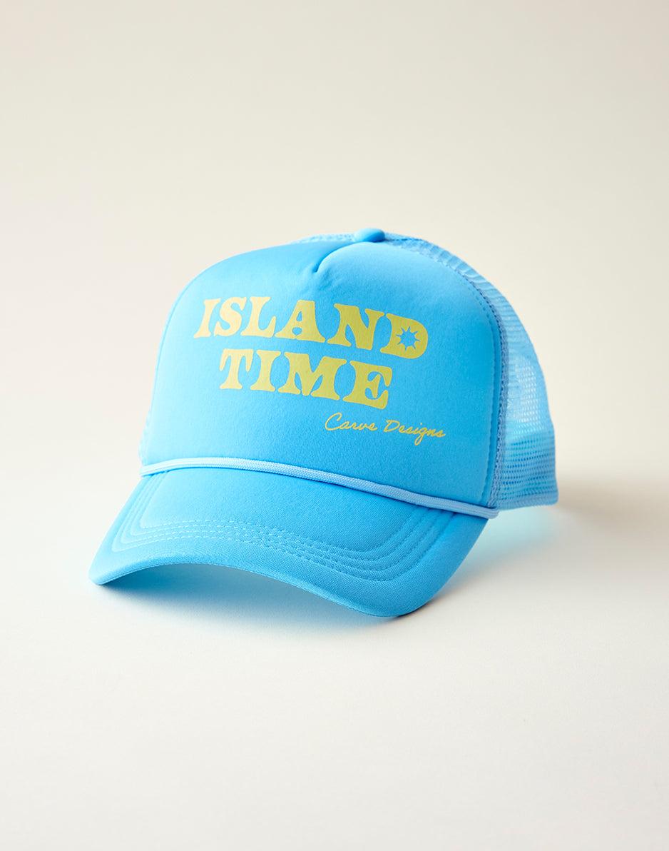 carve designs Trucker Hat: Lagoon Blue