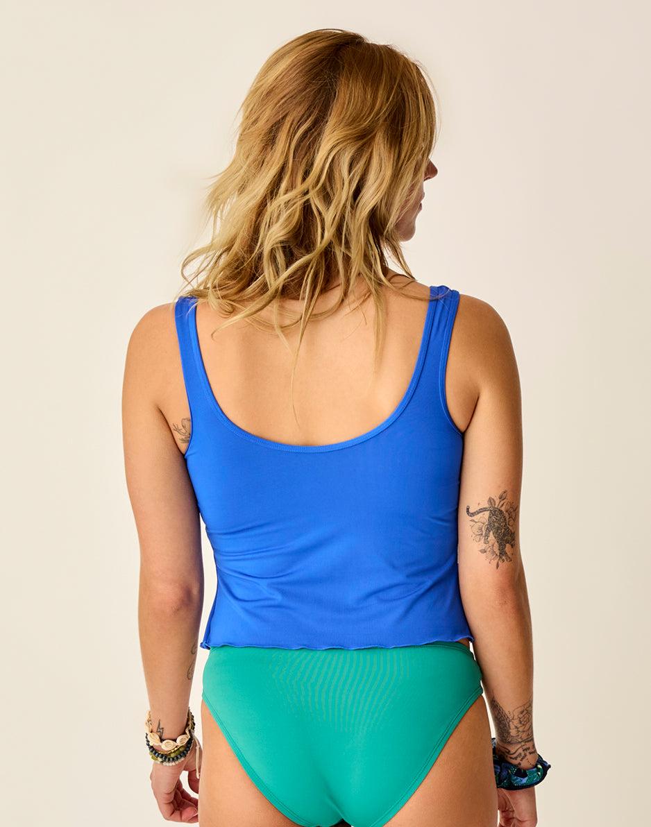 Carve Designs Vida Notchneck Tankini: Billie Blue