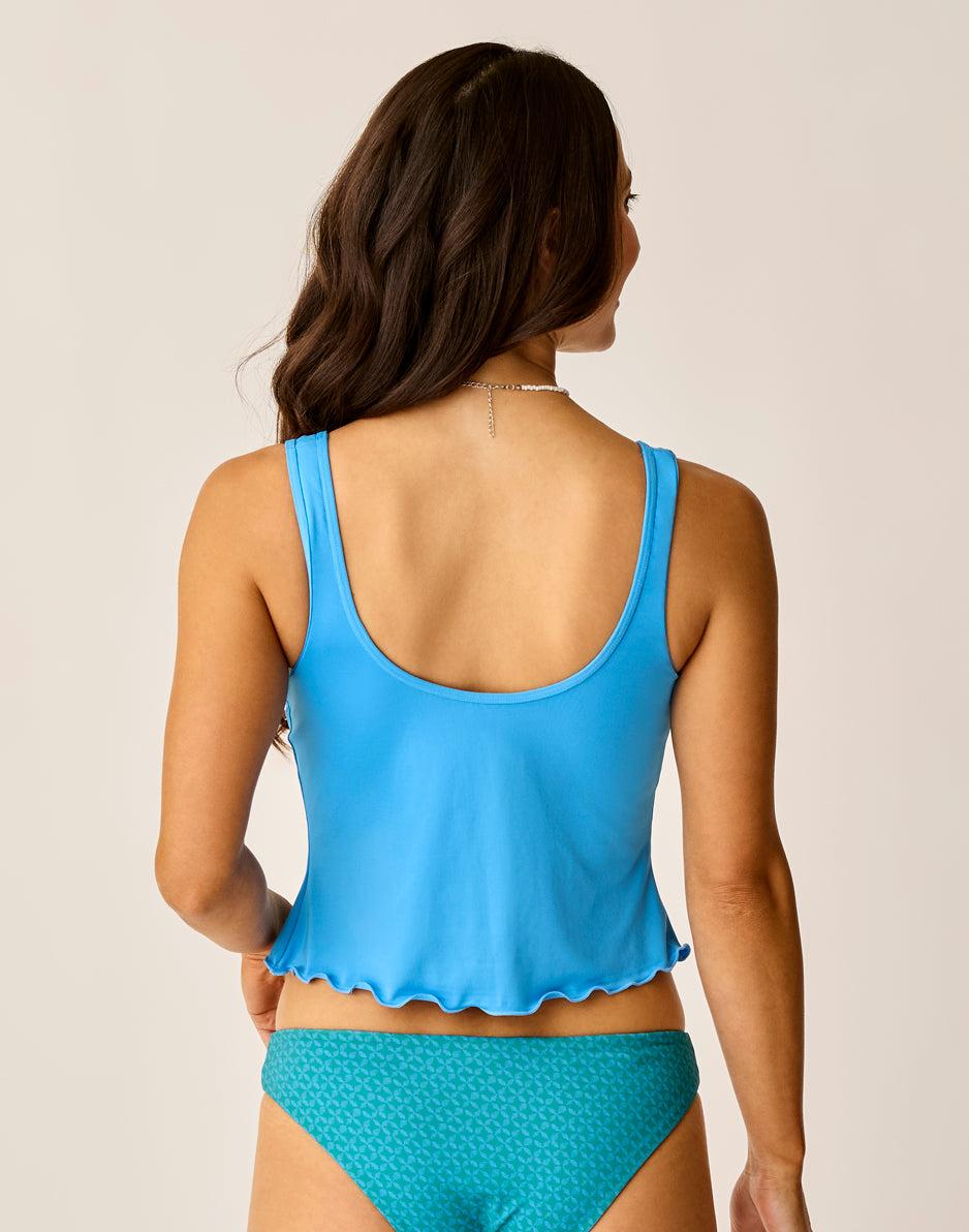 Carve Designs Vida Notchneck Tankini: Lagoon