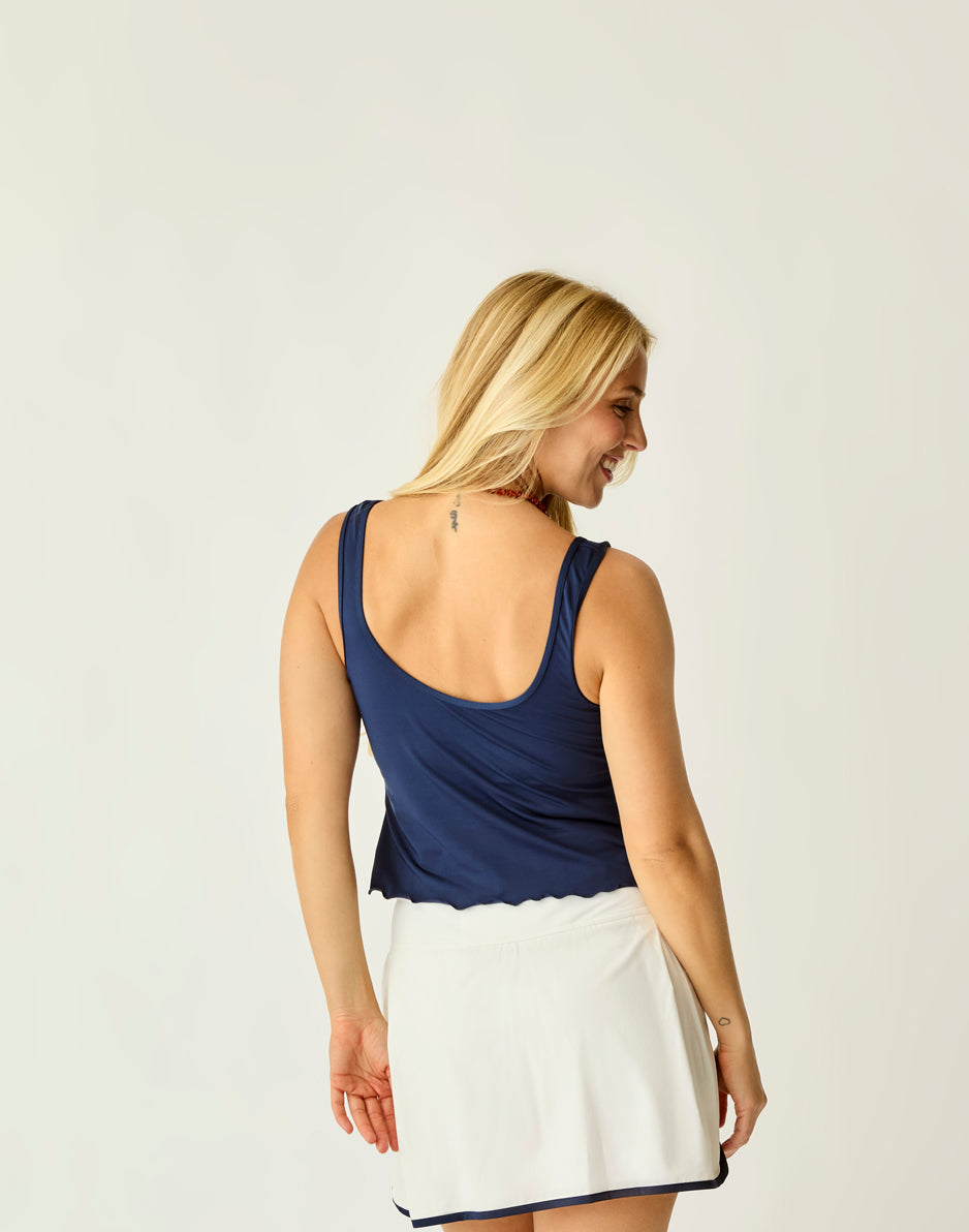 Carve Designs Vida Notchneck Tankini: Navy