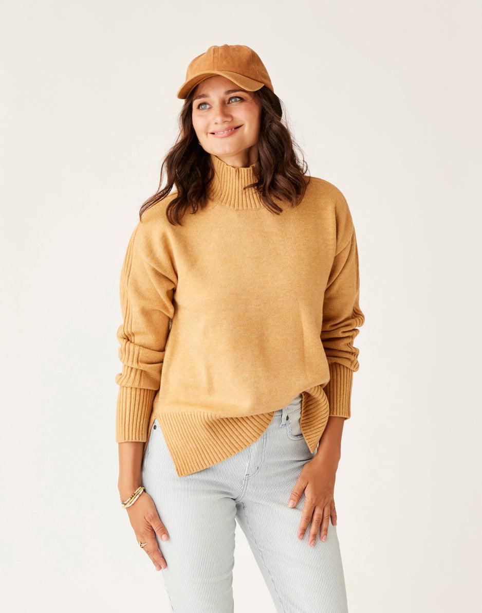 Carve Designs Woodward Sweater: Camel Heather