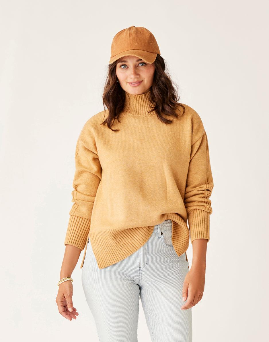 carve designs Woodward Sweater: Camel Heather
