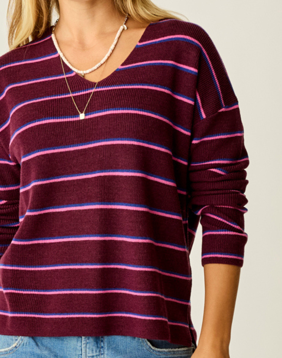 carve designs Zella Merino Sweater: Nirvana Stitch