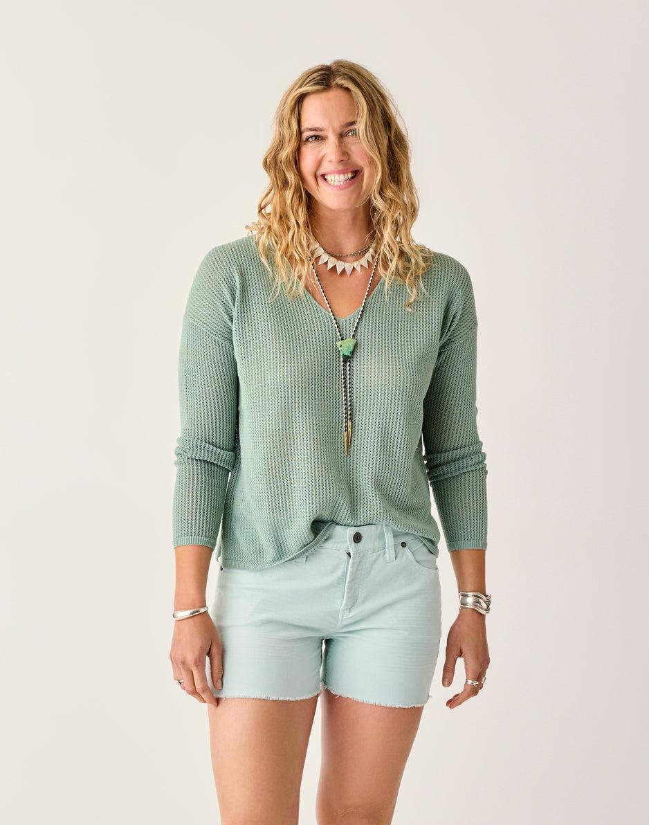 carve designs Zella Mesh Pullover: Haze