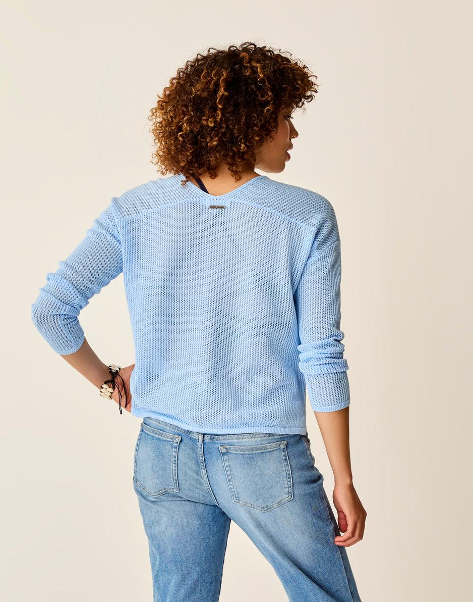 Carve Designs Zella Mesh Pullover: La Paz