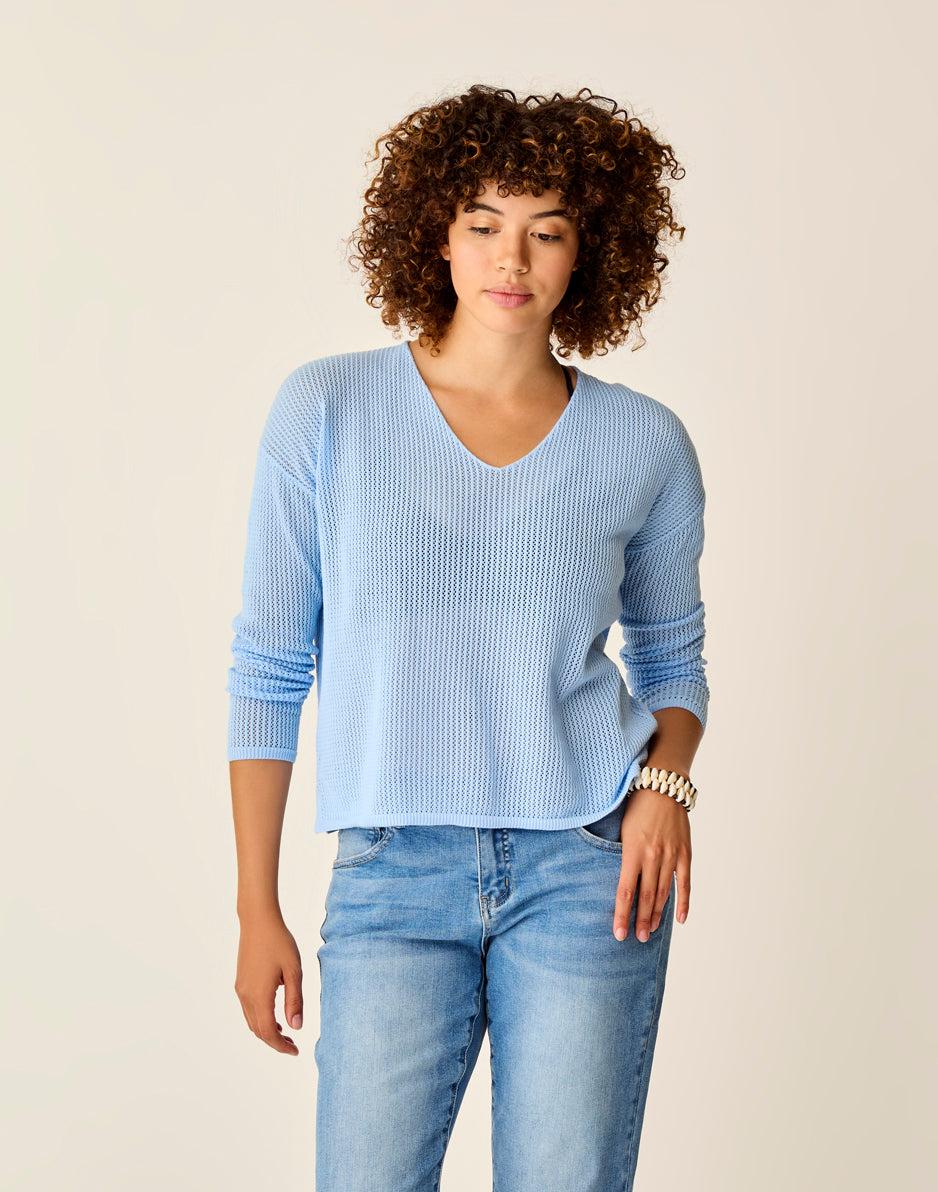 carve designs Zella Mesh Pullover: La Paz