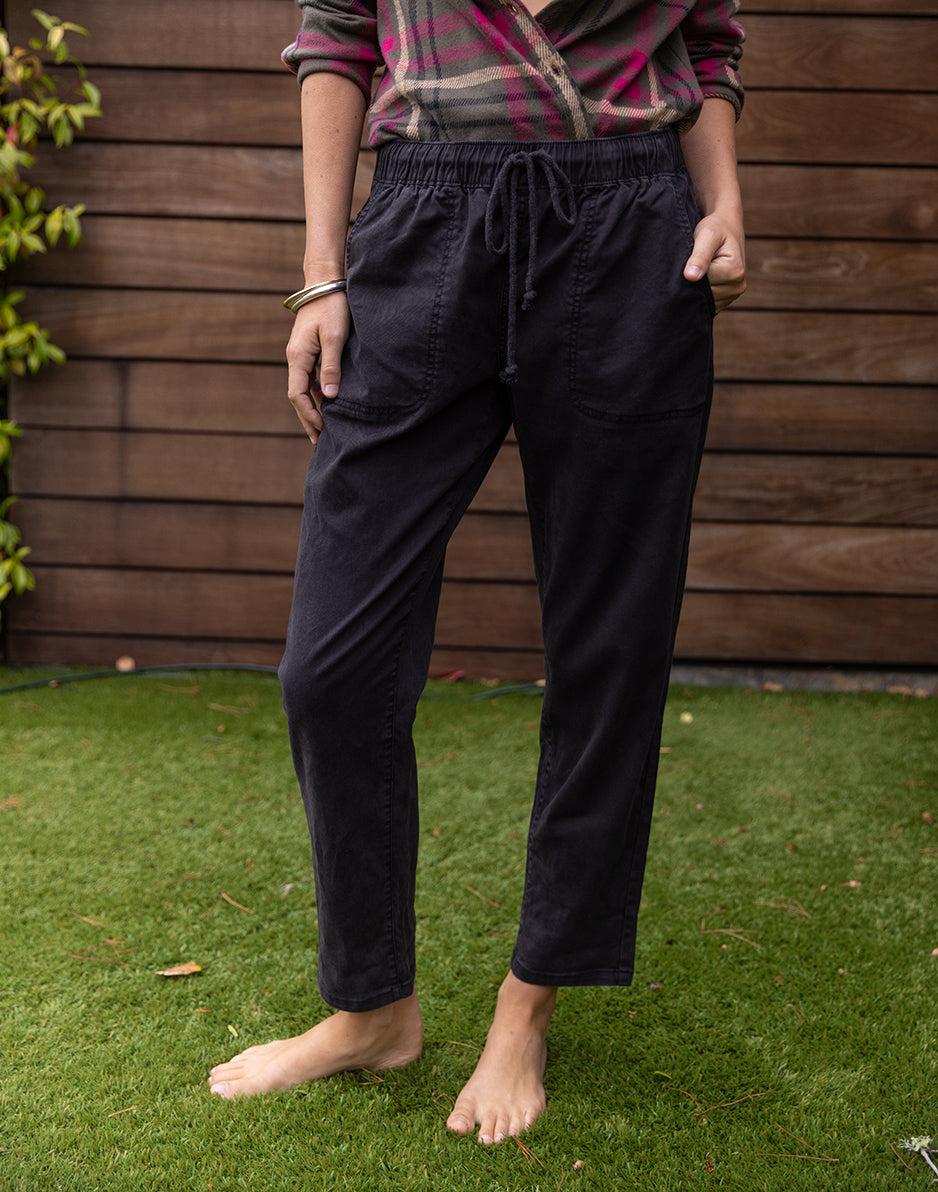 Carve Designs Zoe Twill Pant: Black