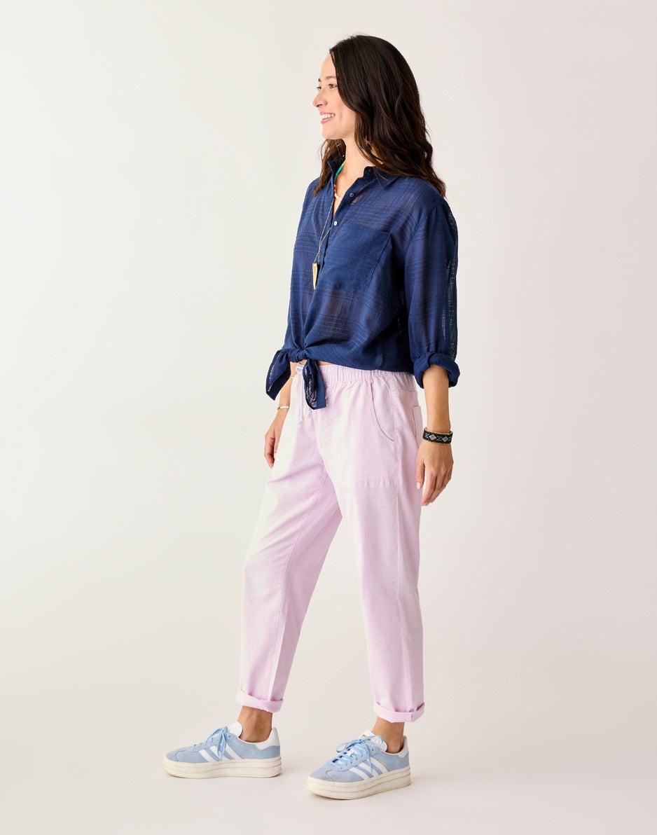 Carve Designs Zoe Twill Pant: Dawn