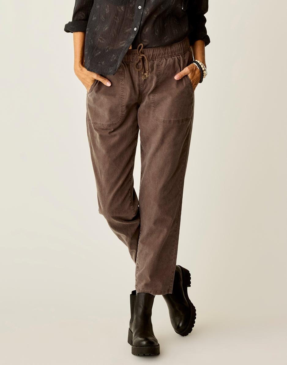 Carve Designs Zoe Twill Pant: Espresso