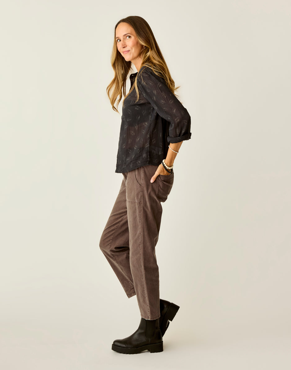 Carve Designs Zoe Twill Pant: Espresso