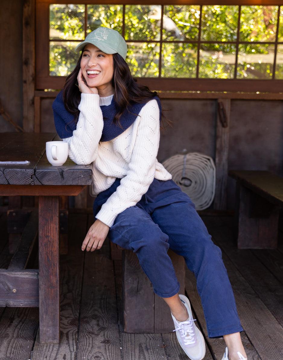 Carve Designs Zoe Twill Pant: Navy