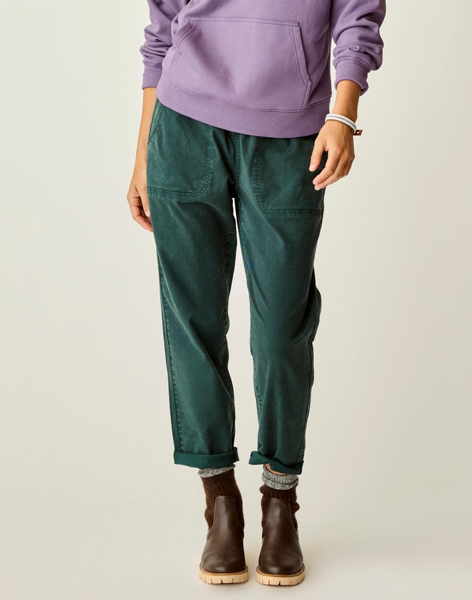 Carve Designs Zoe Twill Pant: Pine