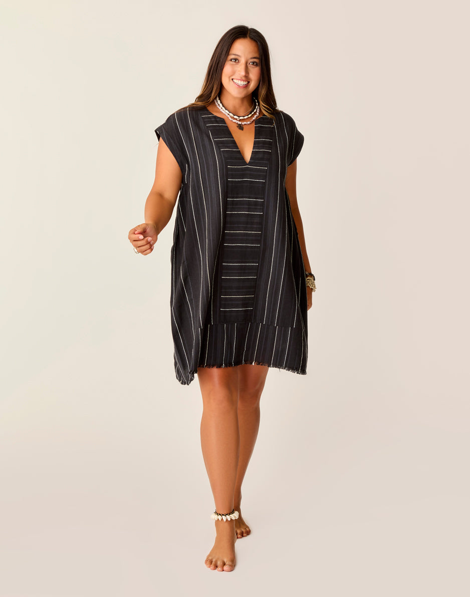 carve designs Zuma Stitched Coverup: Black Texture